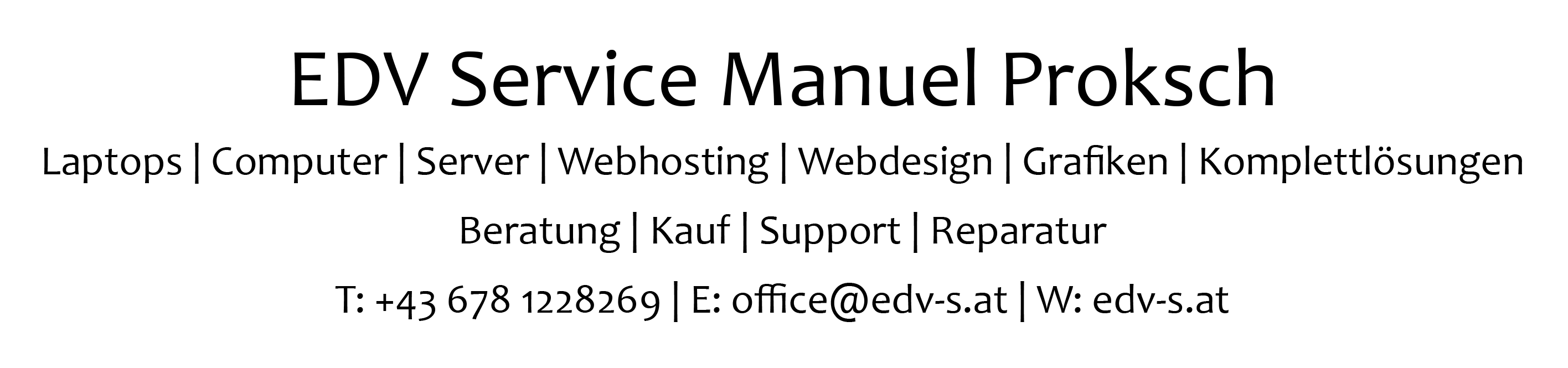 EDV Service Manuel Proksch